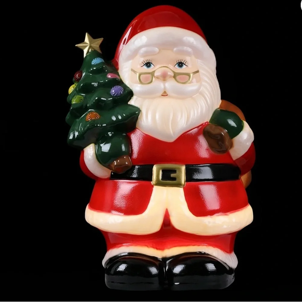 New! Santa holding Christmas Tree 12